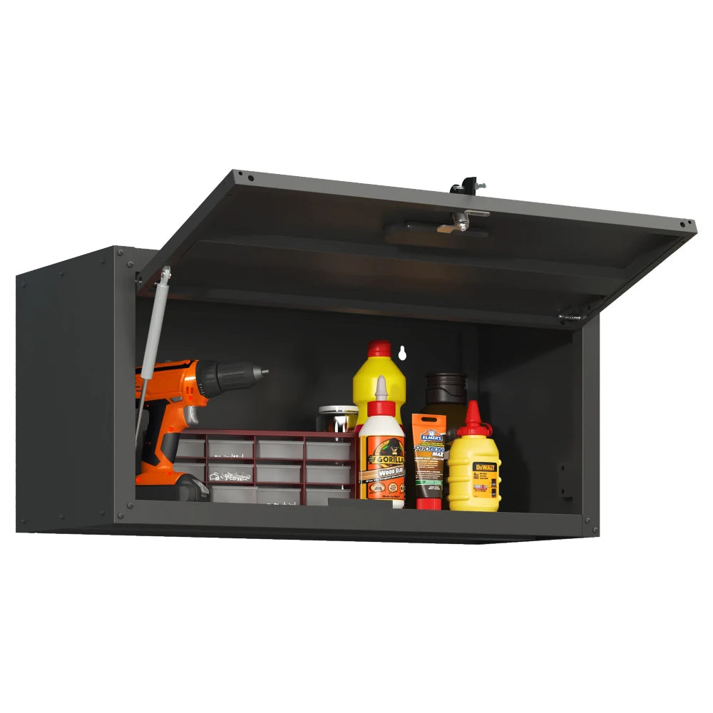 Heavy Duty Metal Wall Mounted Tool Storage Cabinet Steel Metal Garage Storage Cabinet for Garage Workshop Assembly Required