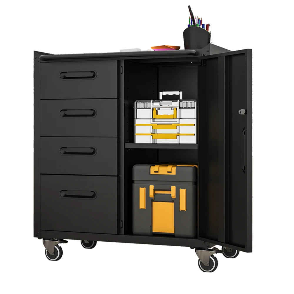 Heavy Duty Metal Wall Mounted Tool Storage Cabinet Steel Metal Garage Storage Cabinet for Garage Workshop Assembly Required