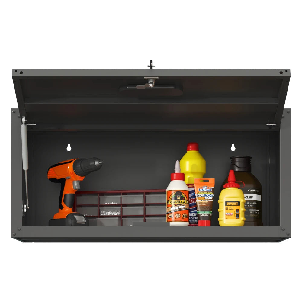 Heavy Duty Metal Wall Mounted Tool Storage Cabinet Steel Metal Garage Storage Cabinet for Garage Workshop Assembly Required
