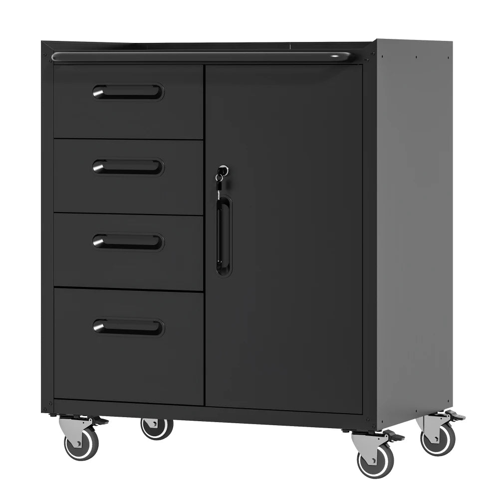 Heavy Duty Metal Wall Mounted Tool Storage Cabinet Steel Metal Garage Storage Cabinet for Garage Workshop Assembly Required