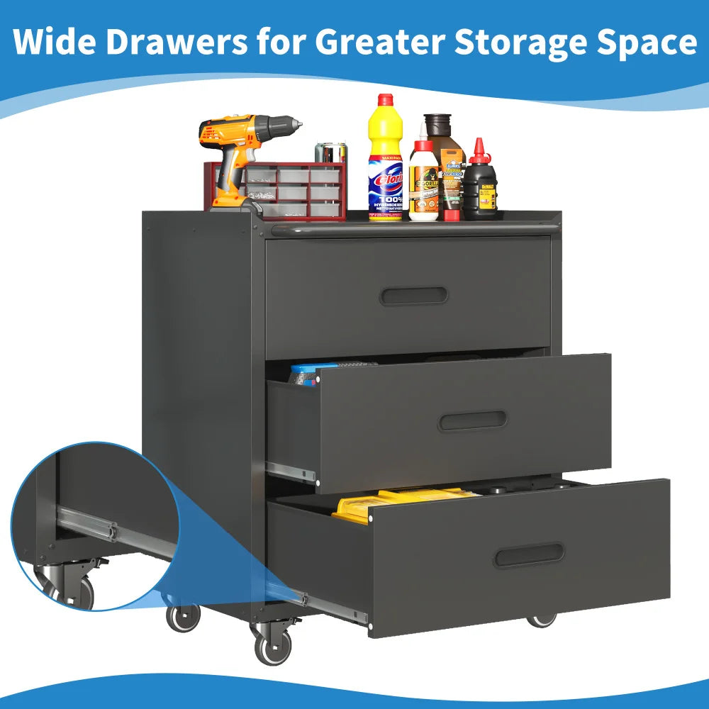 Heavy Duty Metal Wall Mounted Tool Storage Cabinet Steel Metal Garage Storage Cabinet for Garage Workshop Assembly Required