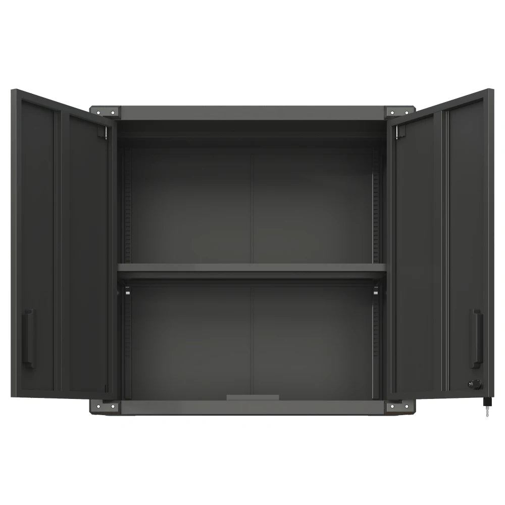 Heavy Duty Metal Wall Mounted Tool Storage Cabinet Steel Metal Garage Storage Cabinet for Garage Workshop Assembly Required