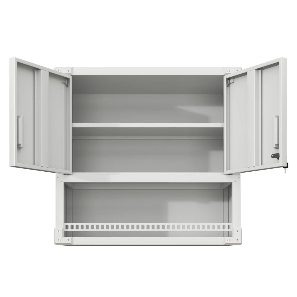 Heavy Duty Metal Wall Mounted Tool Storage Cabinet Steel Metal Garage Storage Cabinet for Garage Workshop Assembly Required