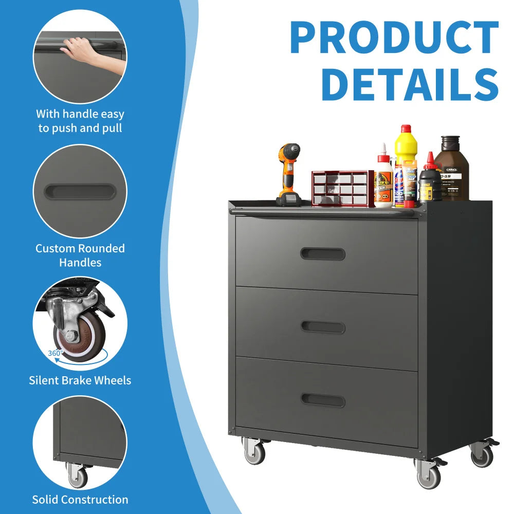 Heavy Duty Metal Wall Mounted Tool Storage Cabinet Steel Metal Garage Storage Cabinet for Garage Workshop Assembly Required