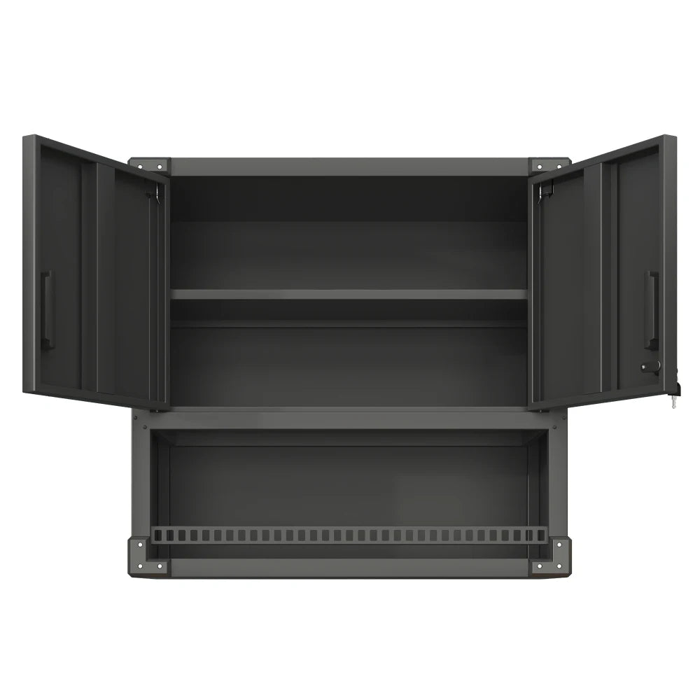 Heavy Duty Metal Wall Mounted Tool Storage Cabinet Steel Metal Garage Storage Cabinet for Garage Workshop Assembly Required