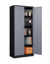 Metal Garage Storage Cabinet, 71-inch Tall Cabinet with Adjustable Shelves & Locking Doors, Tool Cabinets for Garage,Office,Home
