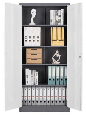 Metal Garage Storage Cabinet, 71-inch Tall Cabinet with Adjustable Shelves & Locking Doors, Tool Cabinets for Garage,Office,Home