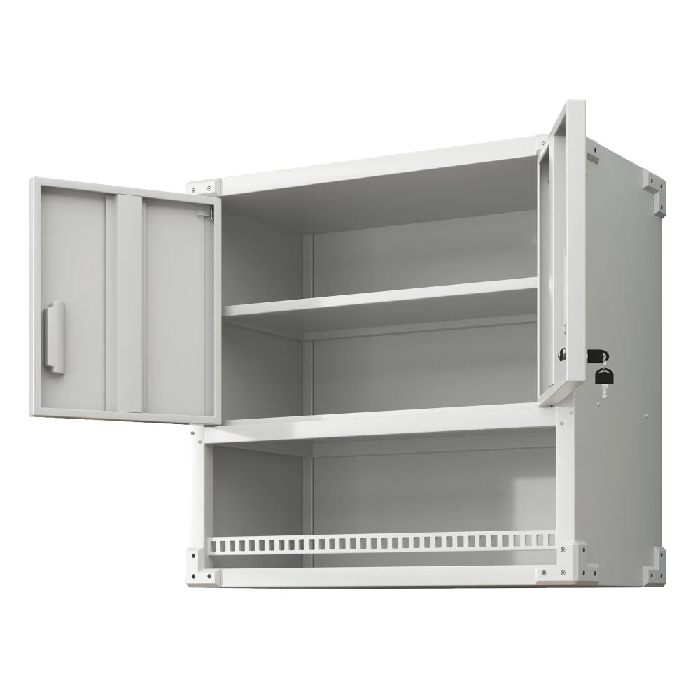 Heavy Duty Metal Wall Mounted Tool Storage Cabinet Steel Metal Garage Storage Cabinet for Garage Workshop Assembly Required